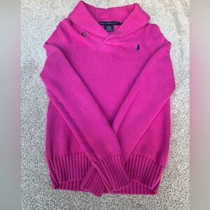 Ralph Lauren Sport Women s Pink Cowel Neck Pull Over Sweater Size Medium